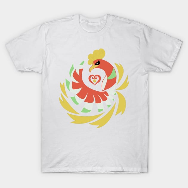 Heart Gold - Ho-Oh T-Shirt by kinokashi